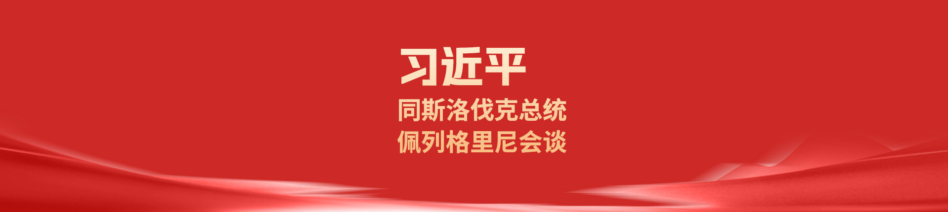 习近平同斯洛伐克总统佩列格里尼会谈